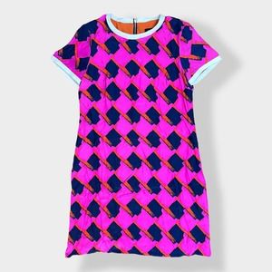 Alice & Trixie Silk dress‎ with leather trim Size XS